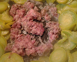 A picture of step 3 of Squash with sausage.