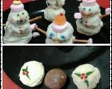 A picture of step 9 of Ladybirds Christmas Snowman and Christmas Pudding Truffles.