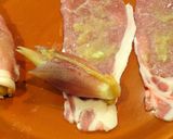 A picture of step 5 of Whole Myoga Ginger Pork Rolls.