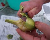 A picture of step 3 of How to clean artichokes.