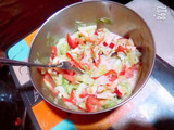 Ensalada César de fruta y verdura