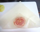 A picture of step 4 of Veggie and Italian Spring Rolls For Vegans.