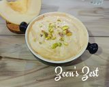 A picture of step 5 of Kharbuza/Muskmelon Shrikhand.