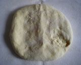 A picture of step 3 of Butter Rolls filled with Purple Sweet Potato.