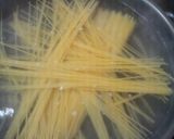 A picture of step 4 of Soy Milk Japanese Pasta Carbonara.