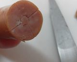 A picture of step 3 of Charaben Easy Wiener Sausage Flower Garnish.