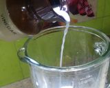 A picture of step 2 of Chickoo ice cream  shake.