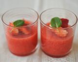 A picture of step 4 of Strawberry Jello with Pulp Made with Agar (Kanten).