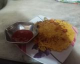 A picture of step 6 of Rava chilla.