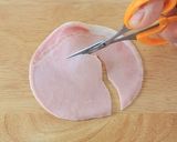 A picture of step 7 of Halloween Ghost Sandwich.