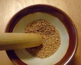 A picture of step 4 of Macrobiotic All-Purpose Stewed Daikon Radish Leaves and Dried Shiitake Mushrooms.