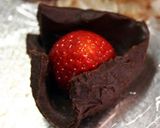A picture of step 9 of Chocolate Ganache & Strawberry Daifuku for Valentine's Day.