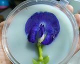 Foto langkah ke 3 dari resep Agar-Agar Susu Bunga Telang.