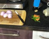 A picture of step 3 of Garlic Mushrooms Green Peas and Sweet-Corn Fried Rice.