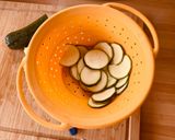 A picture of step 1 of Zucchini Parmigiana Bolognese in Microwave Jar Cooking.