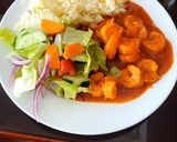 A picture of step 3 of Camarones a la Diabla.