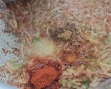 A picture of step 2 of Aloo matar gajar mix veggies.