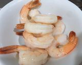 รูปขั้นตอนการทำที่ 1 ของ สปาเก็ตตี้กุ้งไส้กรอกเป็ดซอสครีมเห็ด
