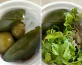 A picture of step 1 of Steak in Green Sauce with Mushrooms.