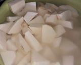 A picture of step 1 of Yam porridge.