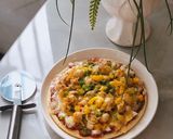 Hình bước làm 3 của món Pizza cồi mai