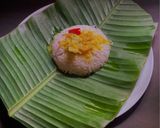 A picture of step 4 of Kochu Ghoti or Arbi Dal.