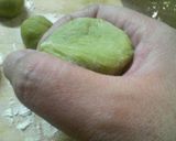 A picture of step 13 of "Chatsū" Japanese Confectionery.