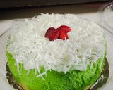 Foto langkah ke 8 dari resep Bolu Kukus Susu Pandan Keju.