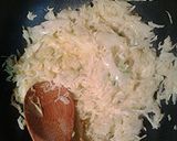 A picture of step 1 of Cabbage peas.
