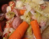 A picture of step 8 of Cabbage and Sausage.