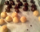 A picture of step 3 of sunshine's chocolate peanut butter balls.