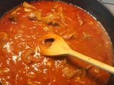 Tocană de ceapă cu carne de porc
