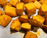 A picture of step 4 of Air Fried Sweet Potatoes.