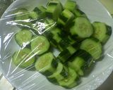 A picture of step 1 of Moist Cucumber Cake.