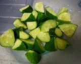 A picture of step 1 of Speedy Cucumber Namul.