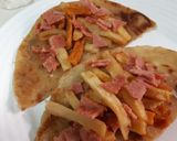 A picture of step 6 of Loaded chapati 'tacos'.