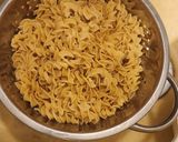 A picture of step 1 of Cabbage and Noodles.