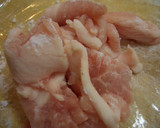 A picture of step 1 of Chinese-style Tofu and Pork in Scrambled Egg.