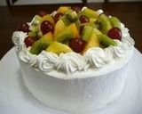 A picture of step 7 of Fall Fruit Decorated Cake.