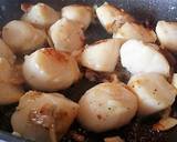 Verrines de noix de Saint-Jacques et crème de potiron étape de la recette 3 photo