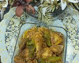 A picture of step 3 of Chicken achari.