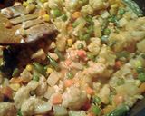 A picture of step 5 of Veggie Briryani.