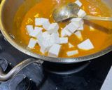 A picture of step 4 of Palak paneer.
