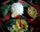 কুমড়ো পাতায় ইলিশ ভাপা (kumro patai illish bhapa recipe in bengali) রেসিপি ধাপ - 5 ছবি