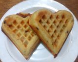 Foto langkah ke 7 dari resep Waffle Pisang Cokelat.