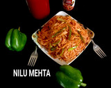 स्पाइसी चिल्ली नूडल्स (Spicy chilli noodles recipe in hindi) रेसिपी चरण 3 फोटो