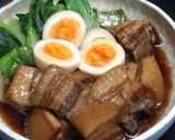A picture of step 12 of Fried Pork and Aburaage Spirals with Ankake Thick Sauce.