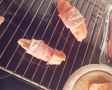 A picture of step 2 of Smoked Chicken Wrapped In Ham.