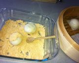 A picture of step 5 of Potato Filled Kinako Mochi.