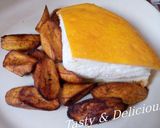 A picture of step 9 of Fluffy Omelette and Fried plantain.